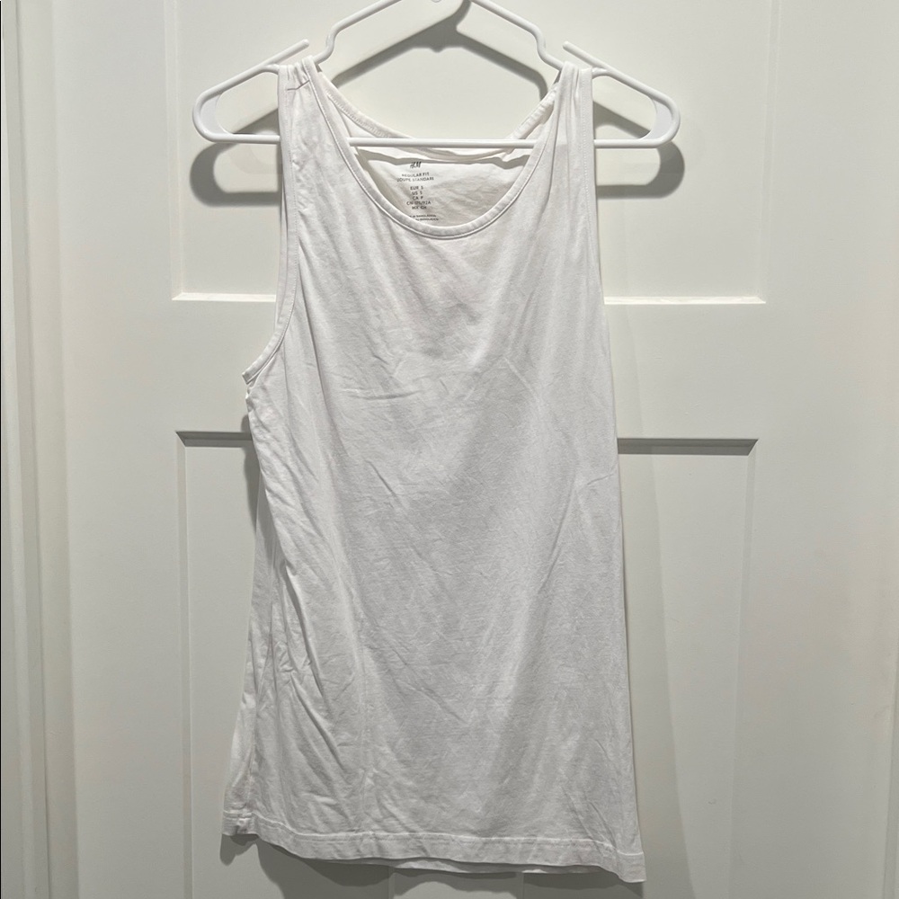 H&M Classic White Men's Tank Top